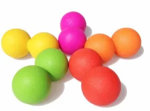 TPE ffitrwydd tylino gnau daear pêl